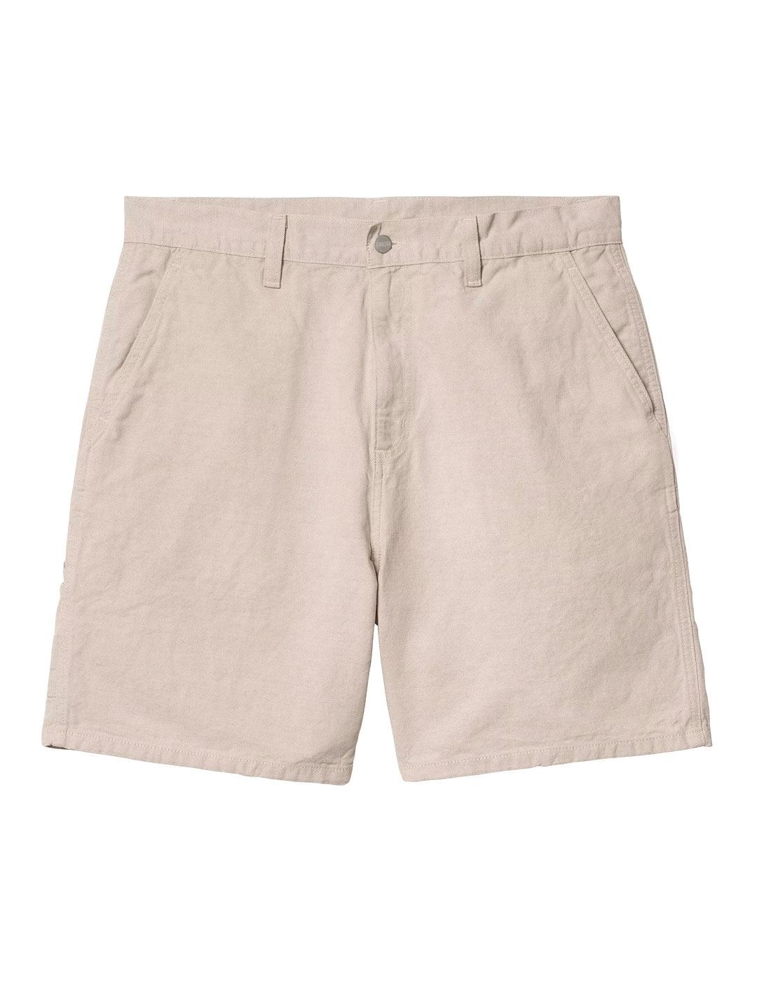 Carhartt Bermuda Hombre Walter Single Knee Short Beige