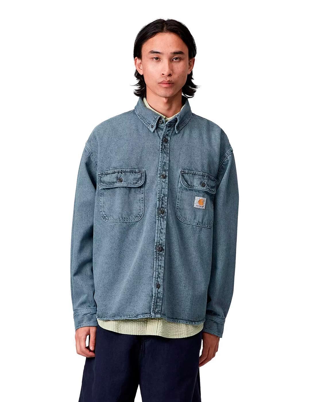 Carhartt Sobrecamisa Hombre Tigan Shirt Jac Azul