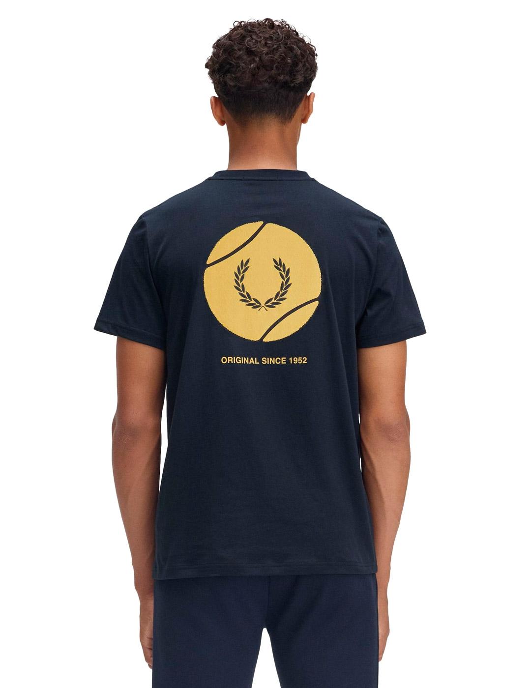 Fred Perry Camiseta Tenis Hombre Azul Marino