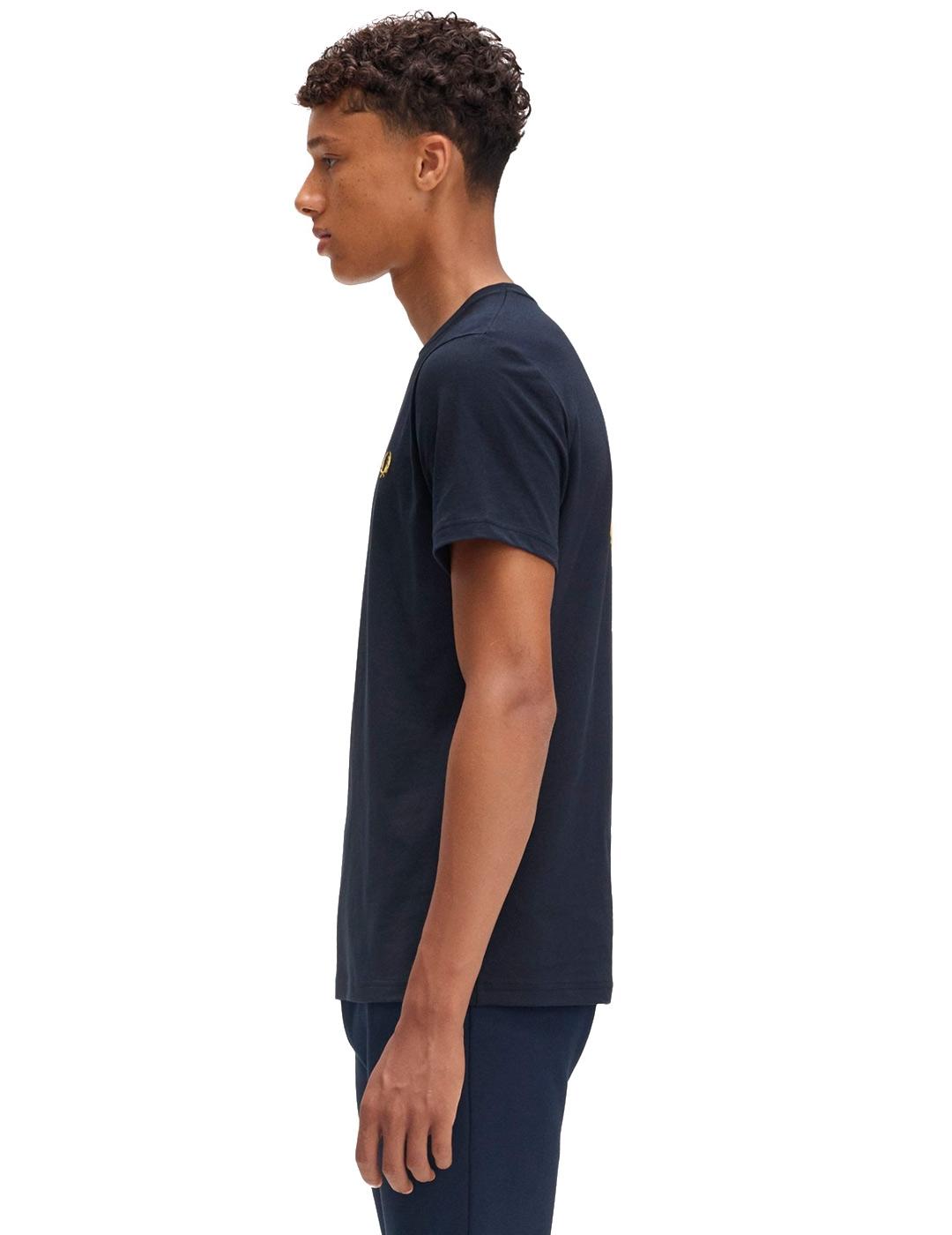 Fred Perry Camiseta Tenis Hombre Azul Marino