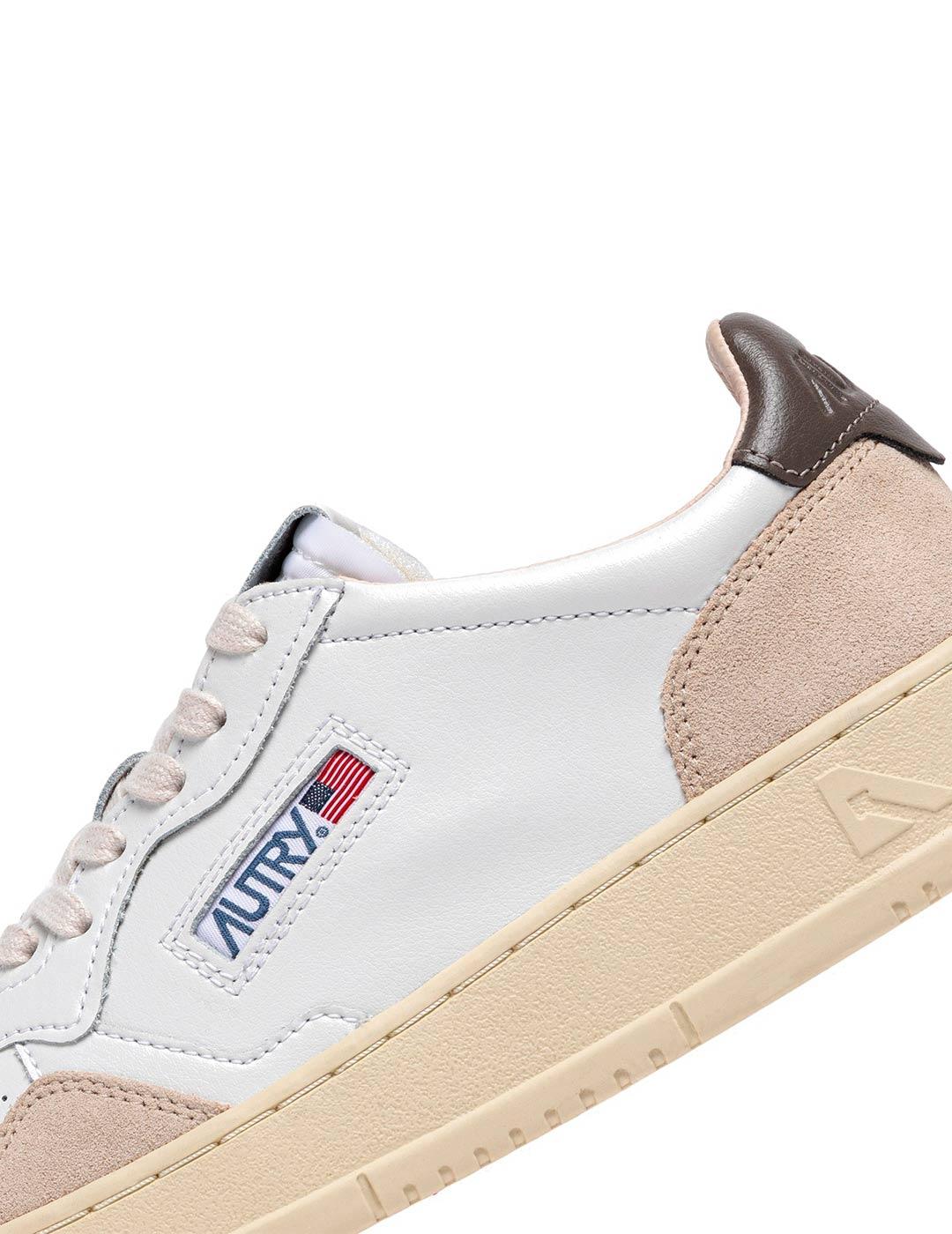 Zapatillas Autry Medalist Low AULM LS01 Blanca/Marrón