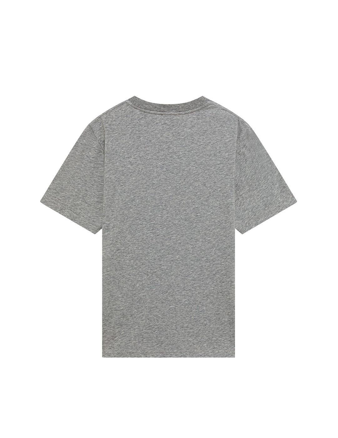 Autry Logo Marca Camiseta Hombre Gris