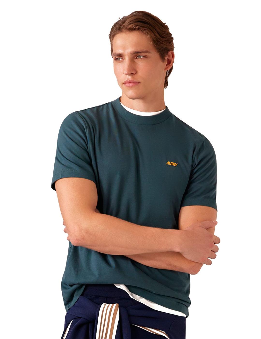 Autry Serigrafía Camiseta Hombre Verde