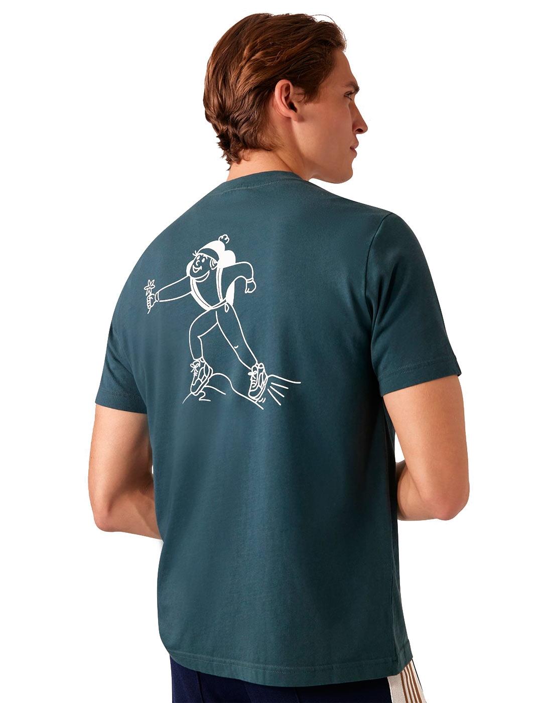 Autry Serigrafía Camiseta Hombre Verde
