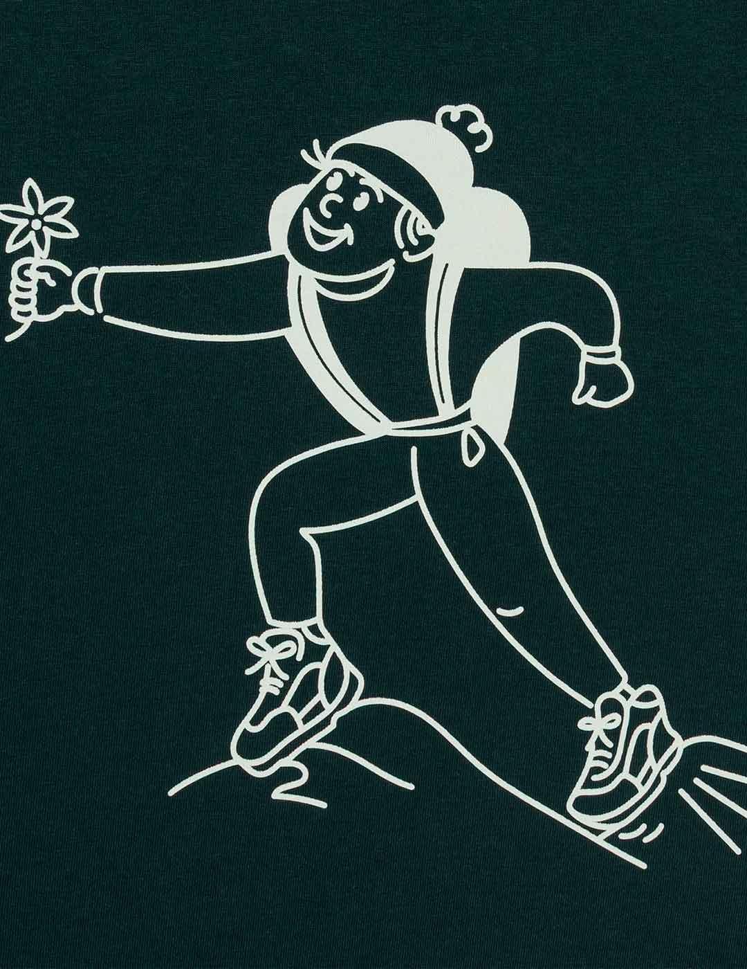 Autry Serigrafía Camiseta Hombre Verde