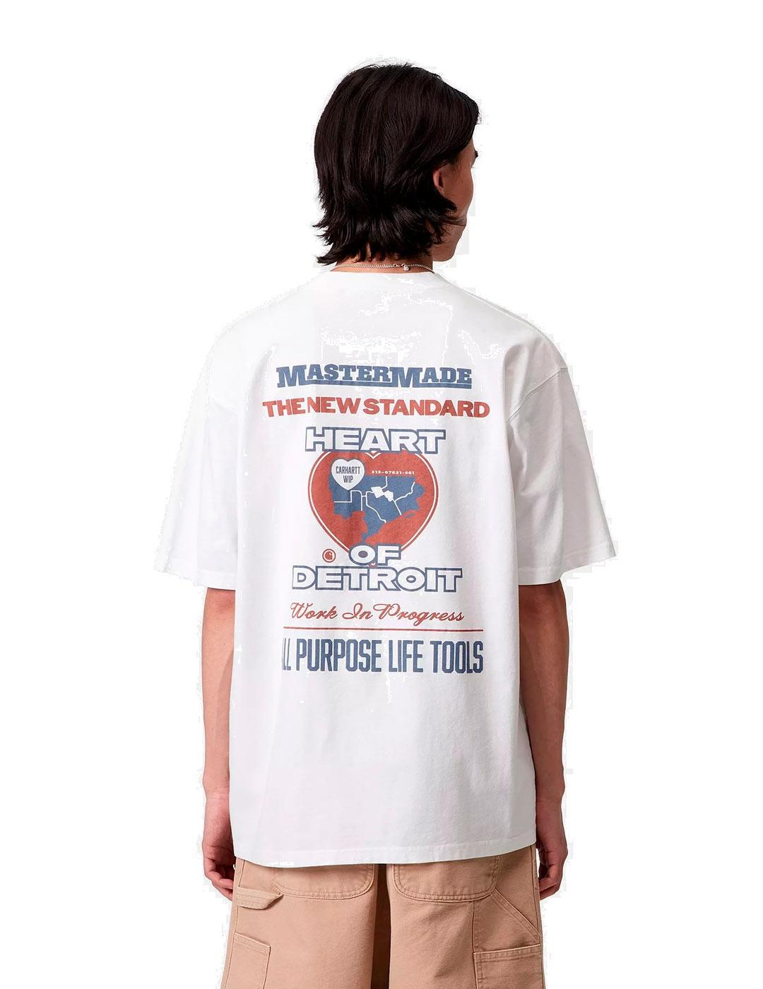 Carhartt S/S Arcan Camiseta Hombre Blanca