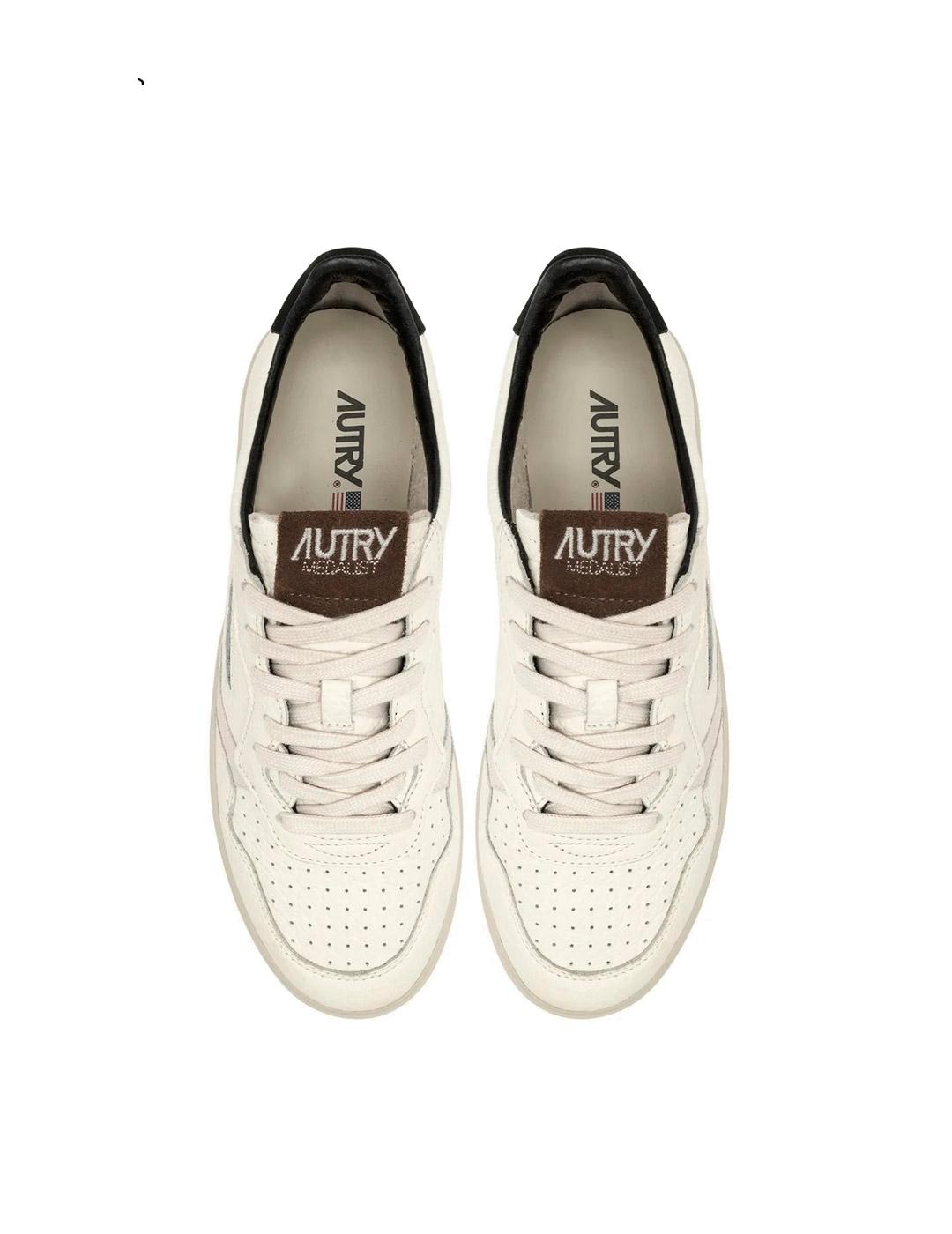 Autry Medalist AULM LE15 Zapatillas Hombre Blanco Roto 