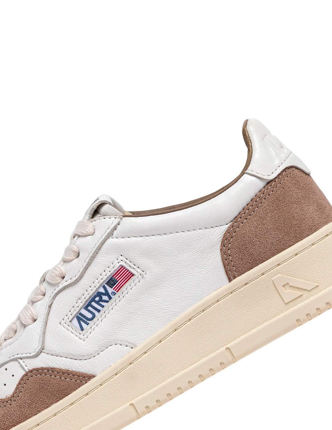 Autry Medalist AULM GS43 Zapatilla Hombre Blanca Marrón