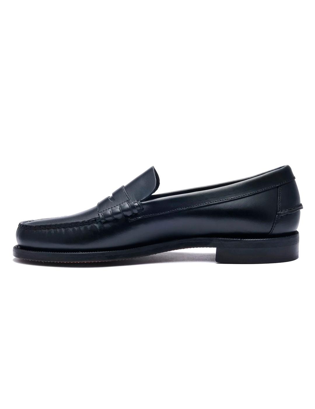 Sebago Classic Dan Waxy Mocasín Castellanos Hombre Negro