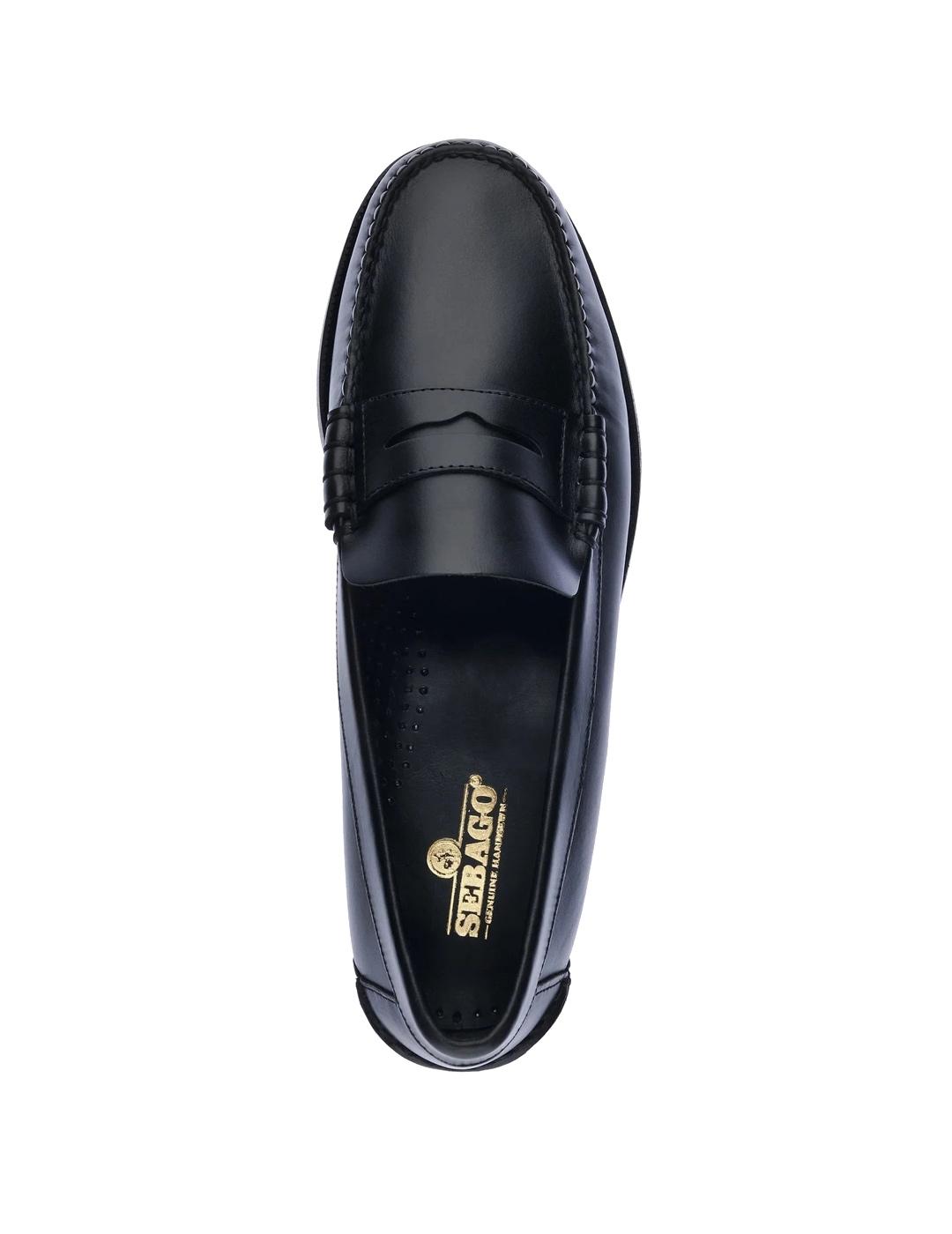 Sebago Classic Dan Waxy Mocasín Castellanos Hombre Negro