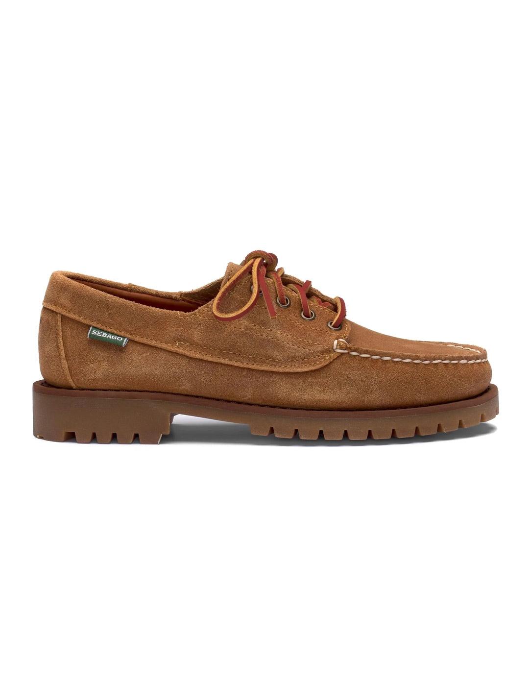 Sebago Askook Lug Suede Waxed Nautico Hombre Beige