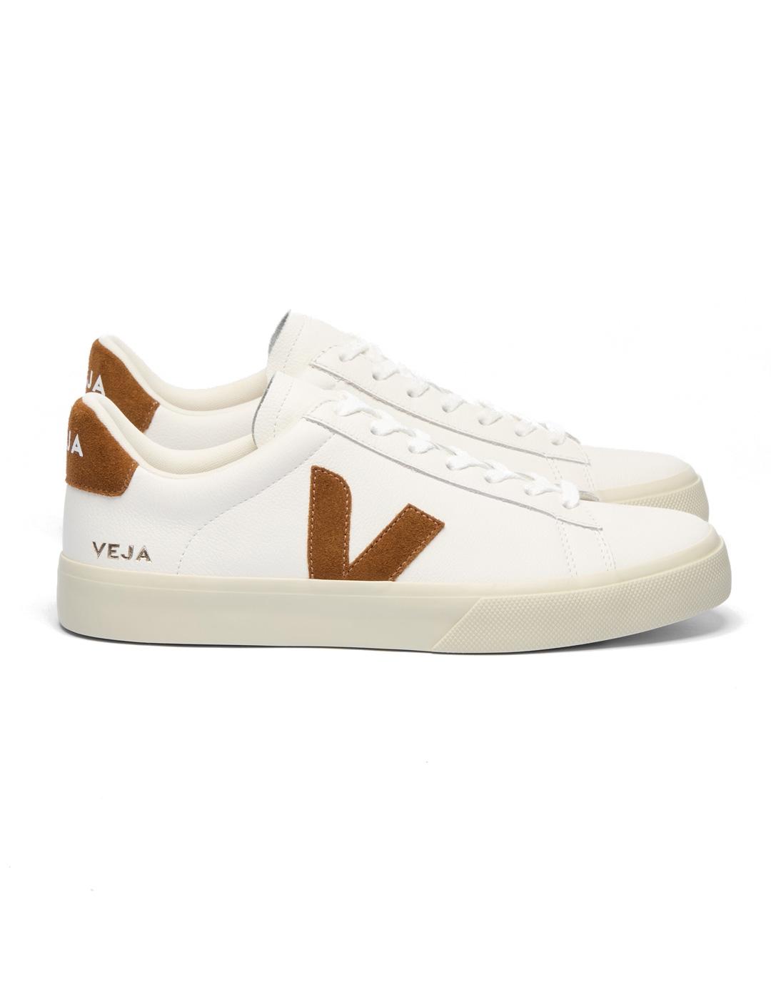 Veja Campo Zapatillas Chromefree Leather White Cognac