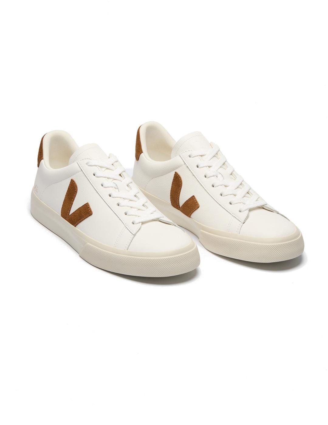 Veja Campo Zapatillas Chromefree Leather White Cognac