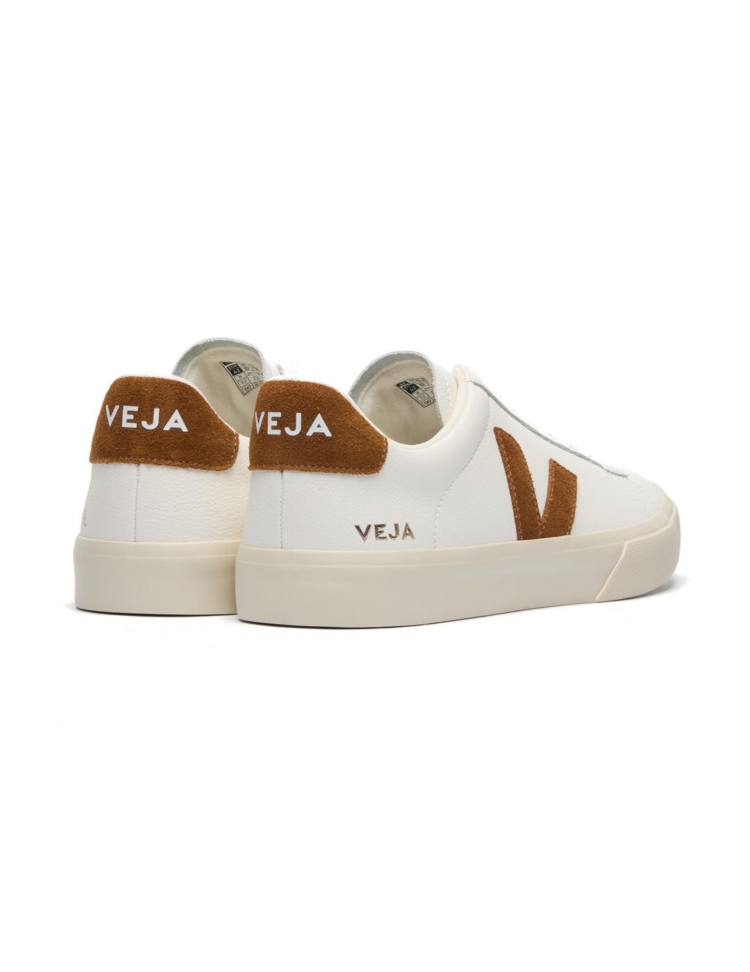 Veja Campo Zapatillas Chromefree Leather White Cognac