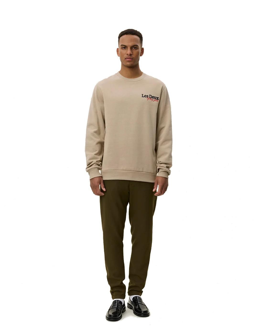 Les Deux Racing Sudadear Hombre Beige