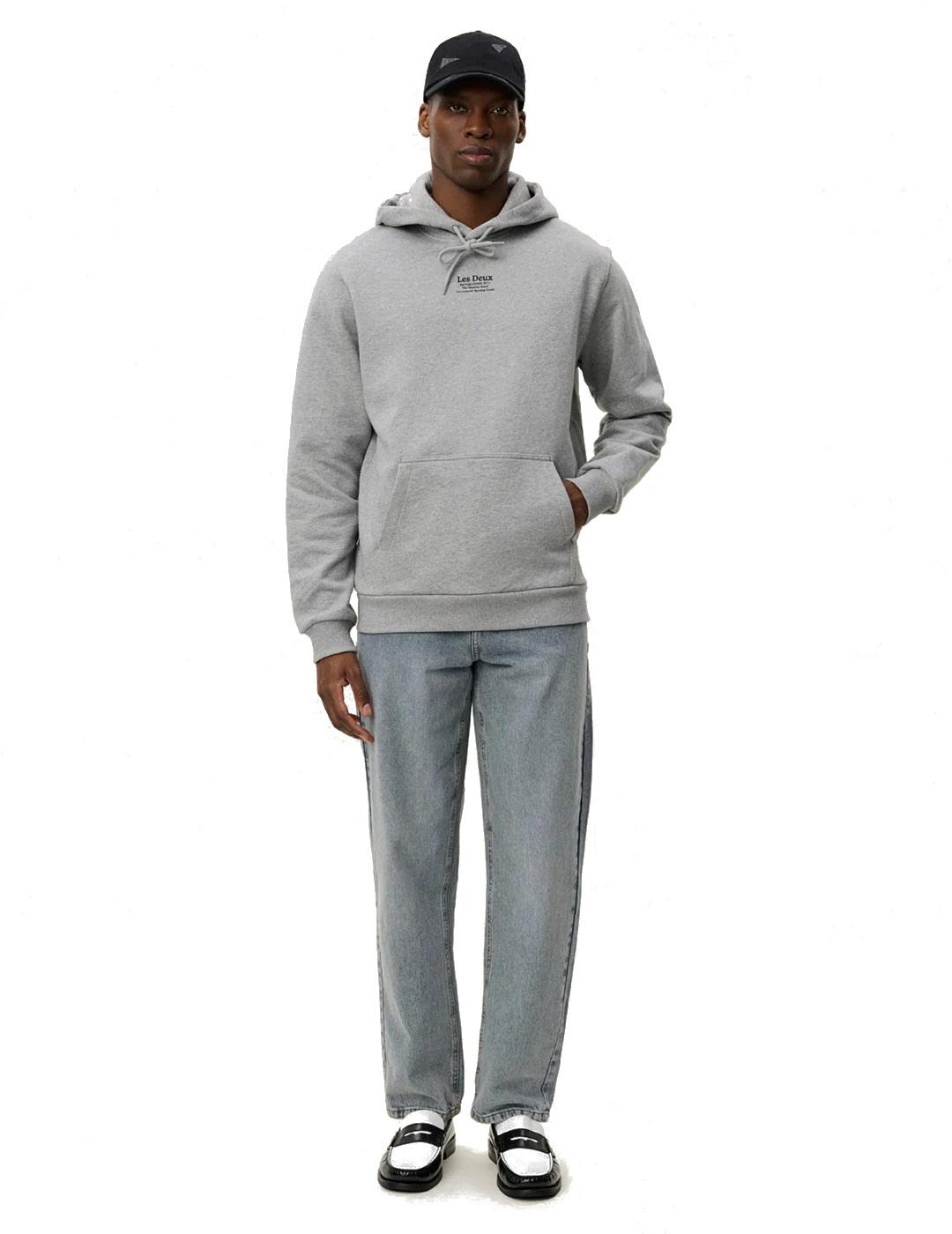 Les Deux Established Sudadera Hombre Gris