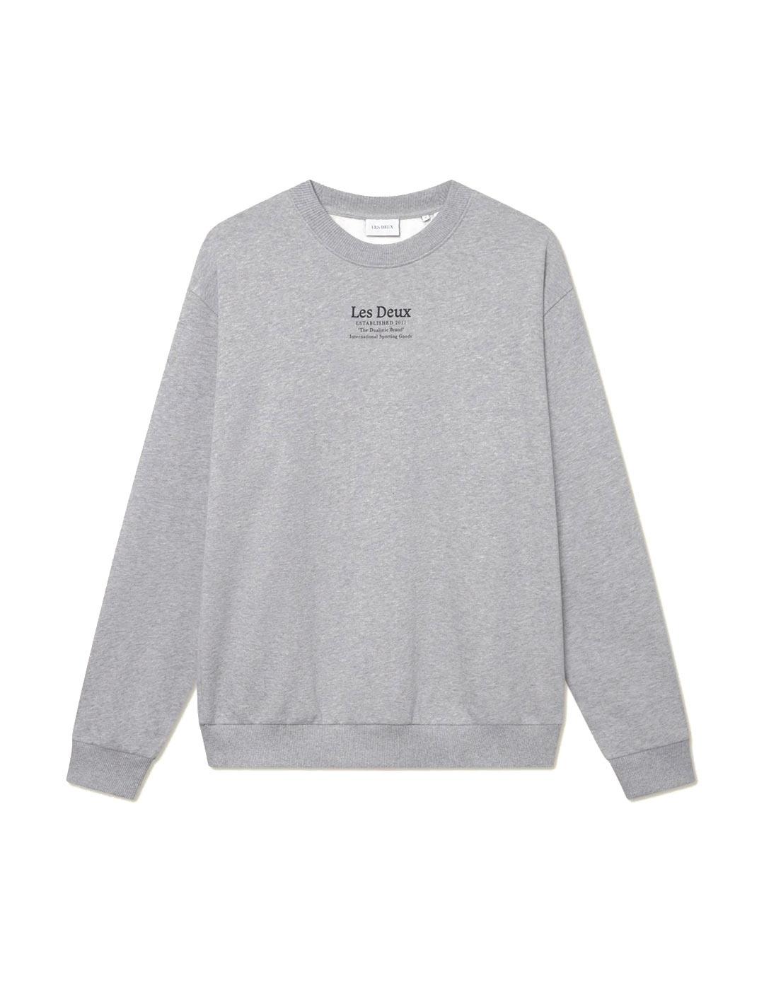 Les Deux Established Sudadera Hombre Gris