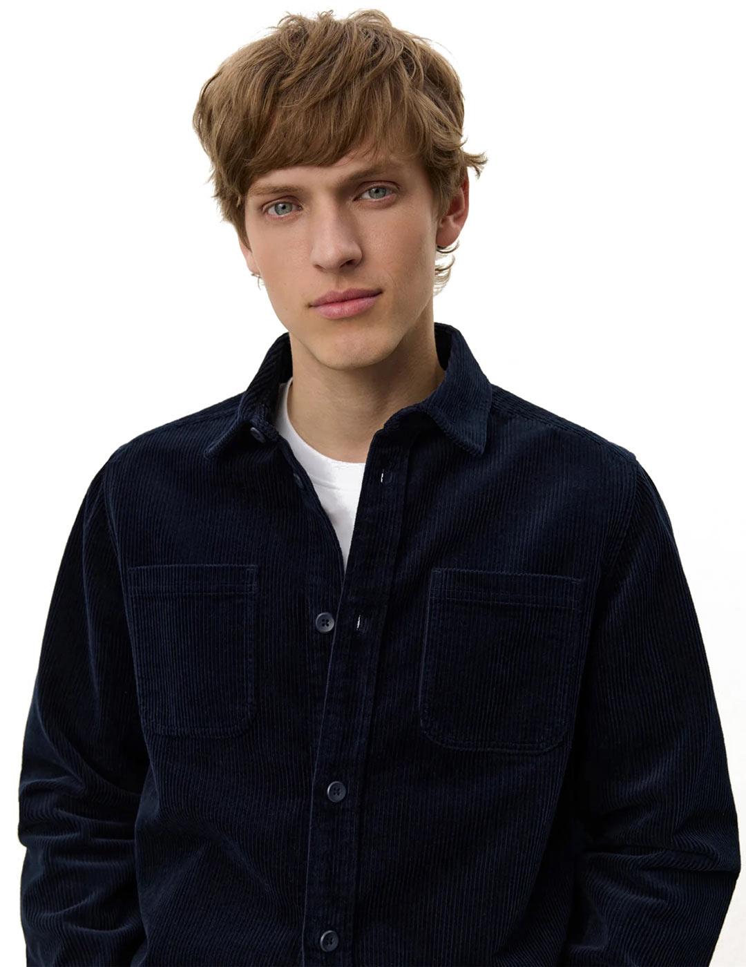 Les Deux Kody Sobrecamisa Pana Azul Marino