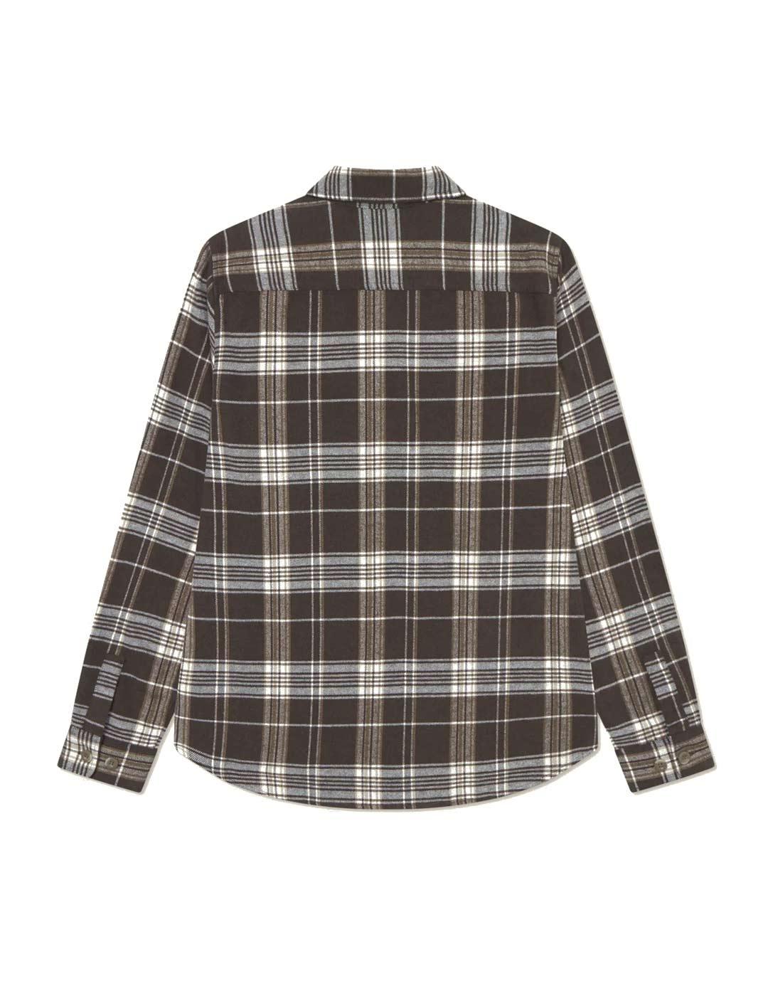 Les Deux Lennon Check Sobrecamisa Hombre Cuadros Marrón