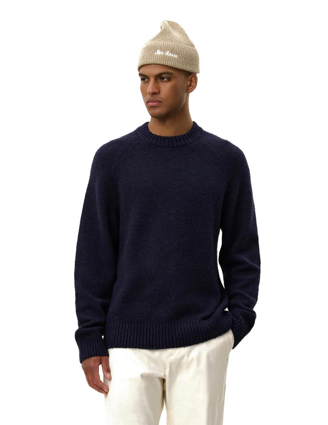 Les Deux Gilbert Jersey Cuello Redondo Hombre Azul Marino