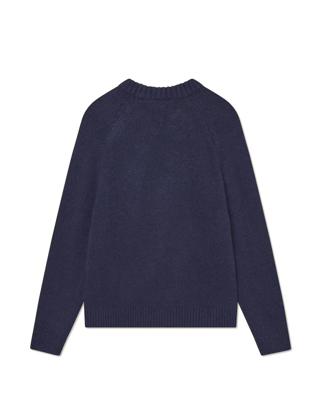 Les Deux Gilbert Jersey Cuello Redondo Hombre Azul Marino