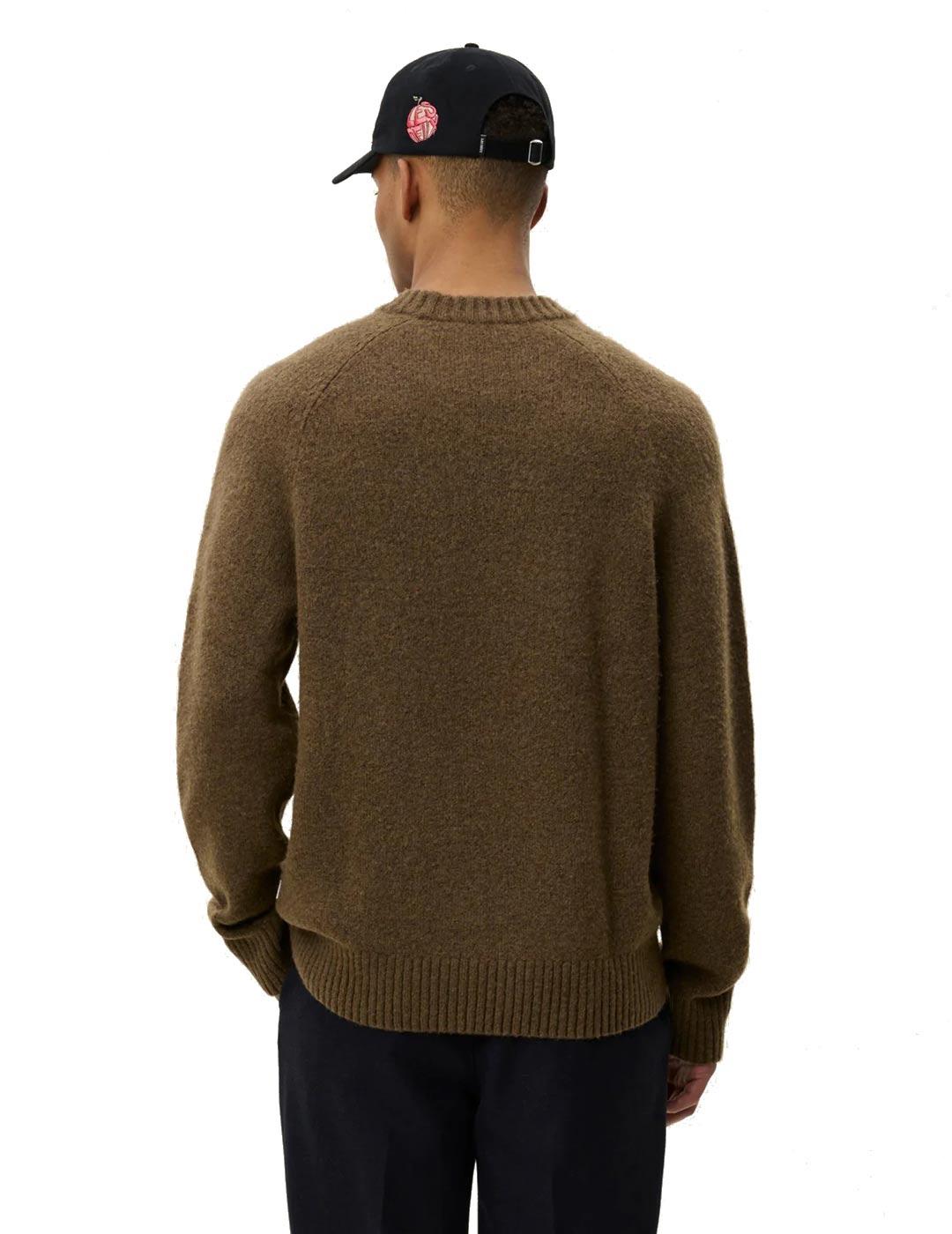 Les Deux Gilbert Jersey Cuello Redondo Hombre Marrón