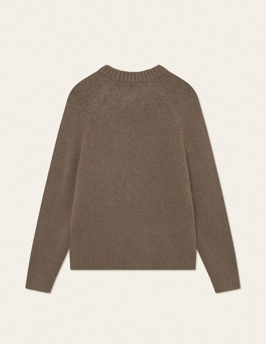 Les Deux Gilbert Jersey Cuello Redondo Hombre Marrón