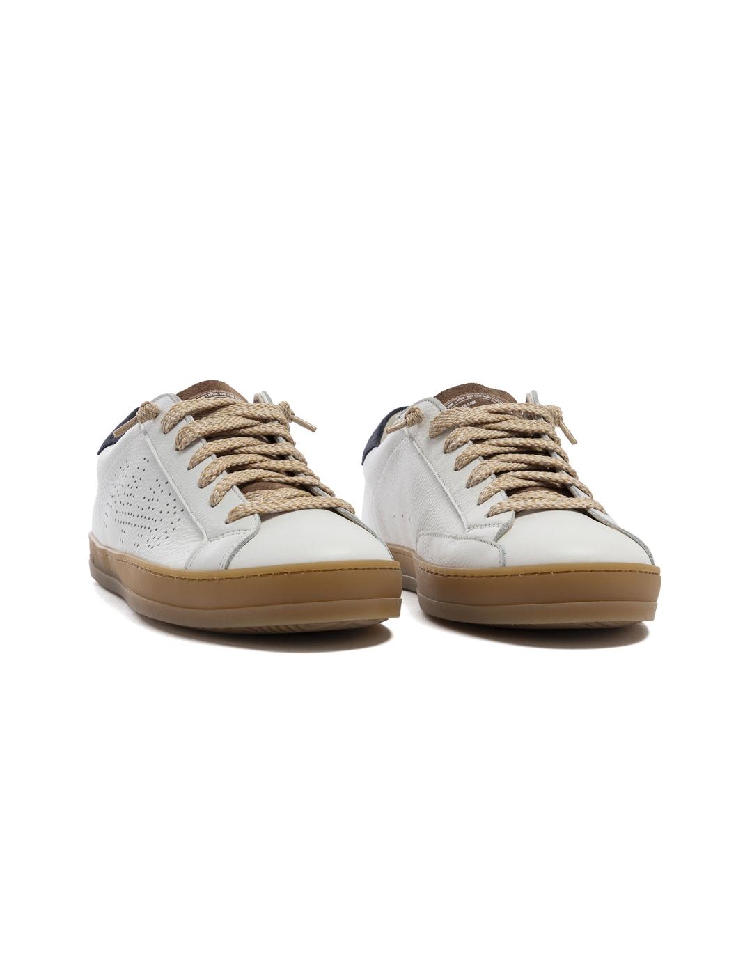 P448 John NY- Blurra Zapatillas Hombre White Blue