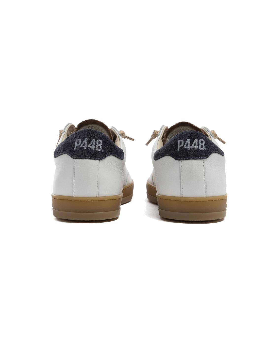 P448 John NY- Blurra Zapatillas Hombre White Blue