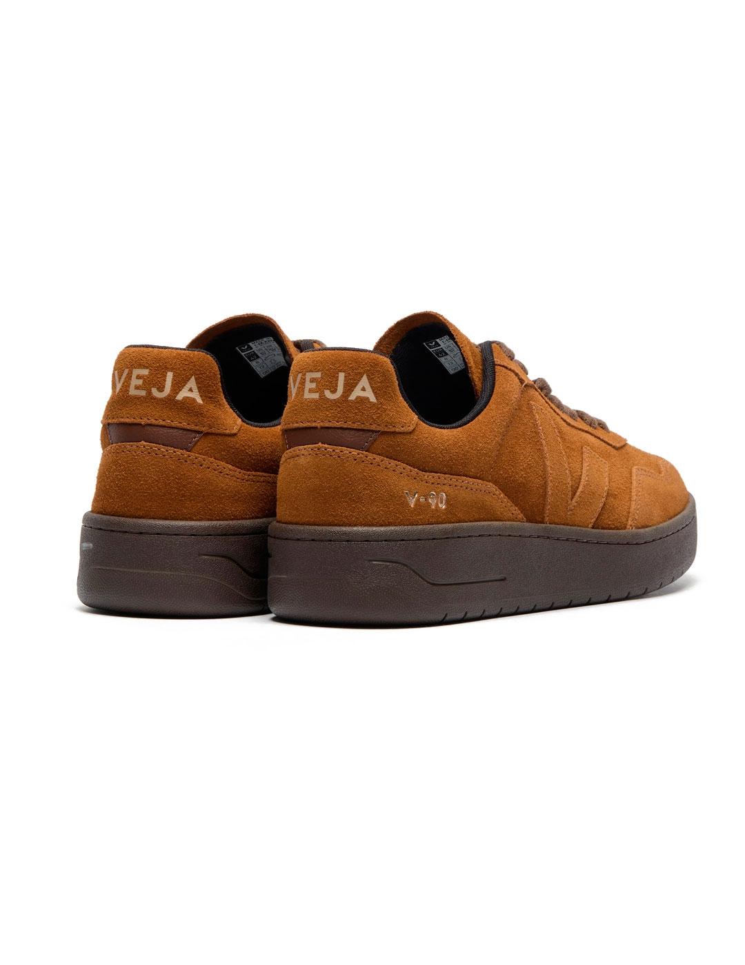 Veja V-90 Zapatillas Hombre Ante Cognac