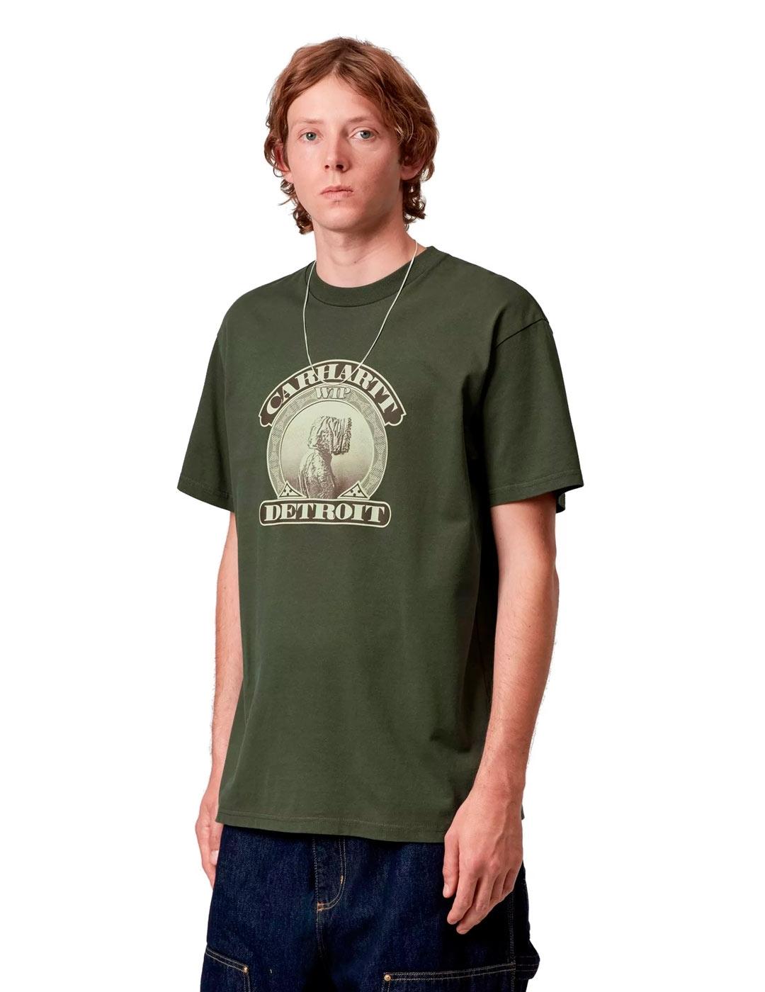 Carhartt  S/S Cold World Camiseta Hombre Verde