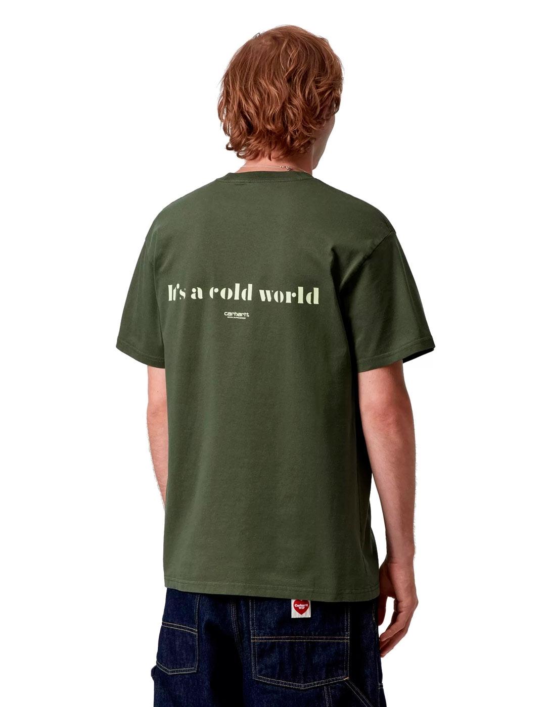 Carhartt  S/S Cold World Camiseta Hombre Verde