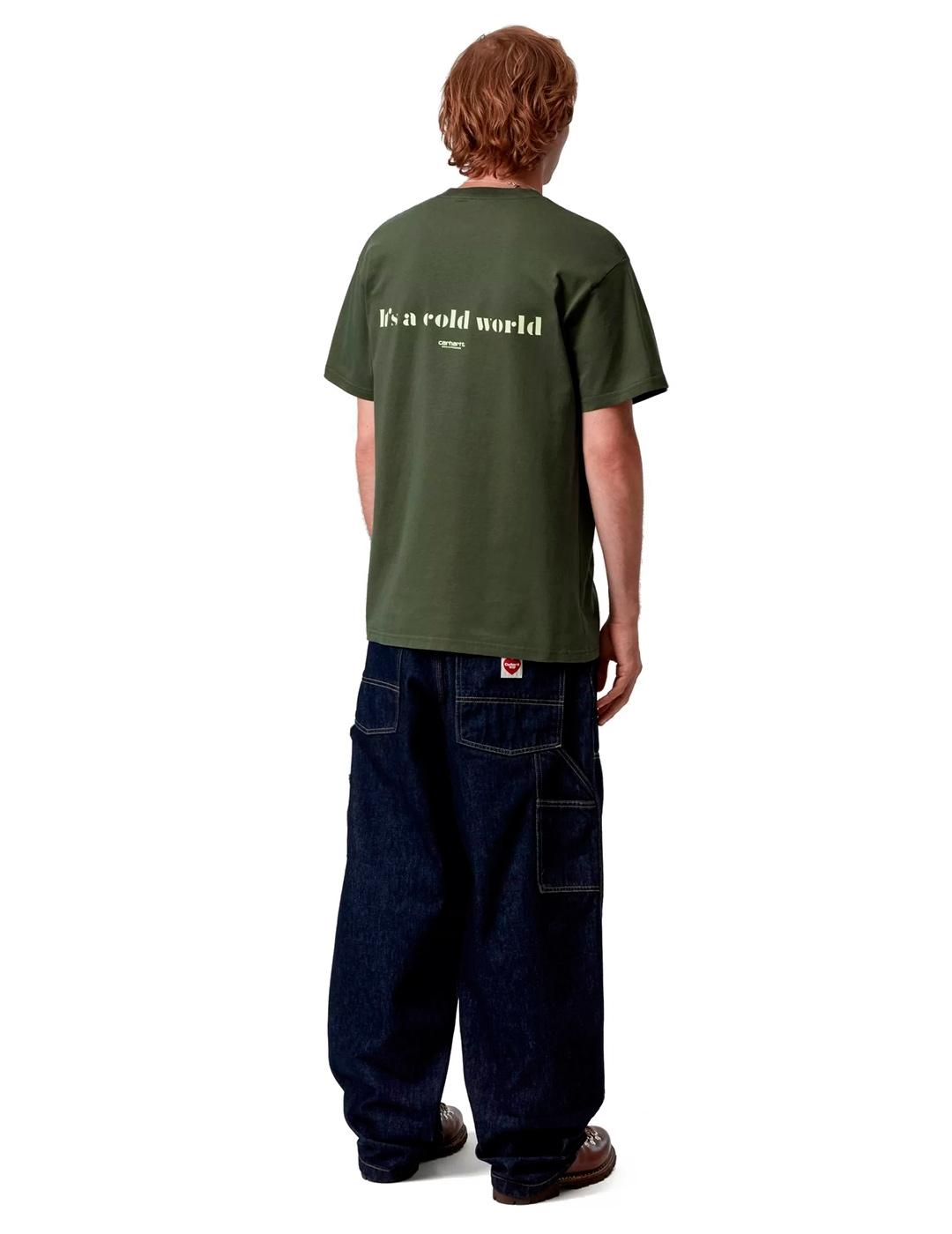 Carhartt  S/S Cold World Camiseta Hombre Verde