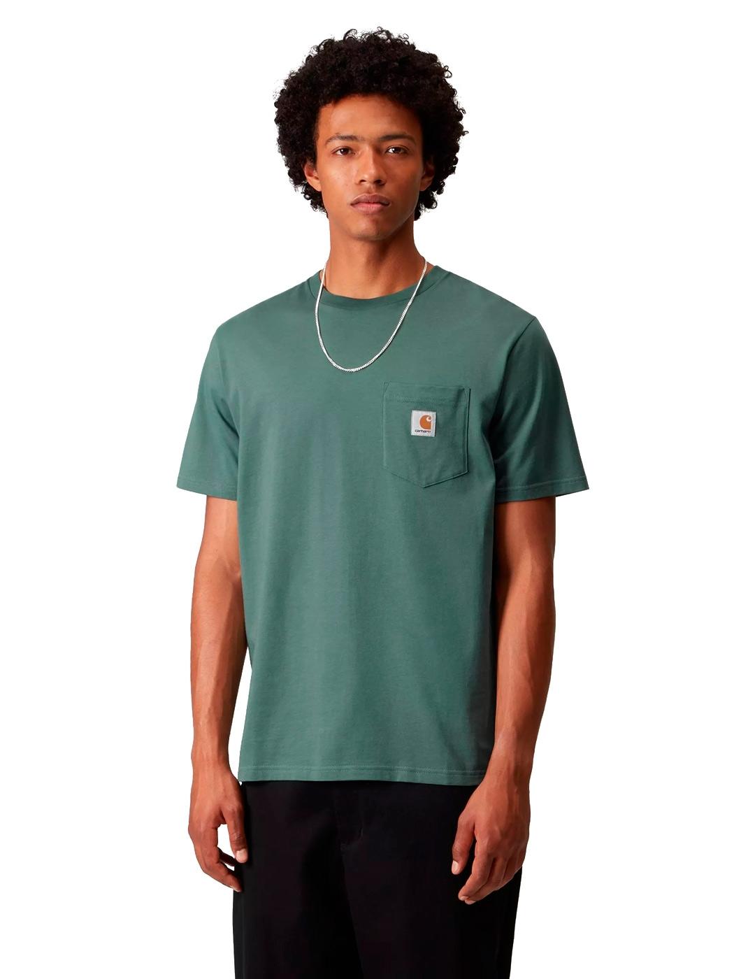 Carhartt S/S Pocket Camiseta Hombre Verde