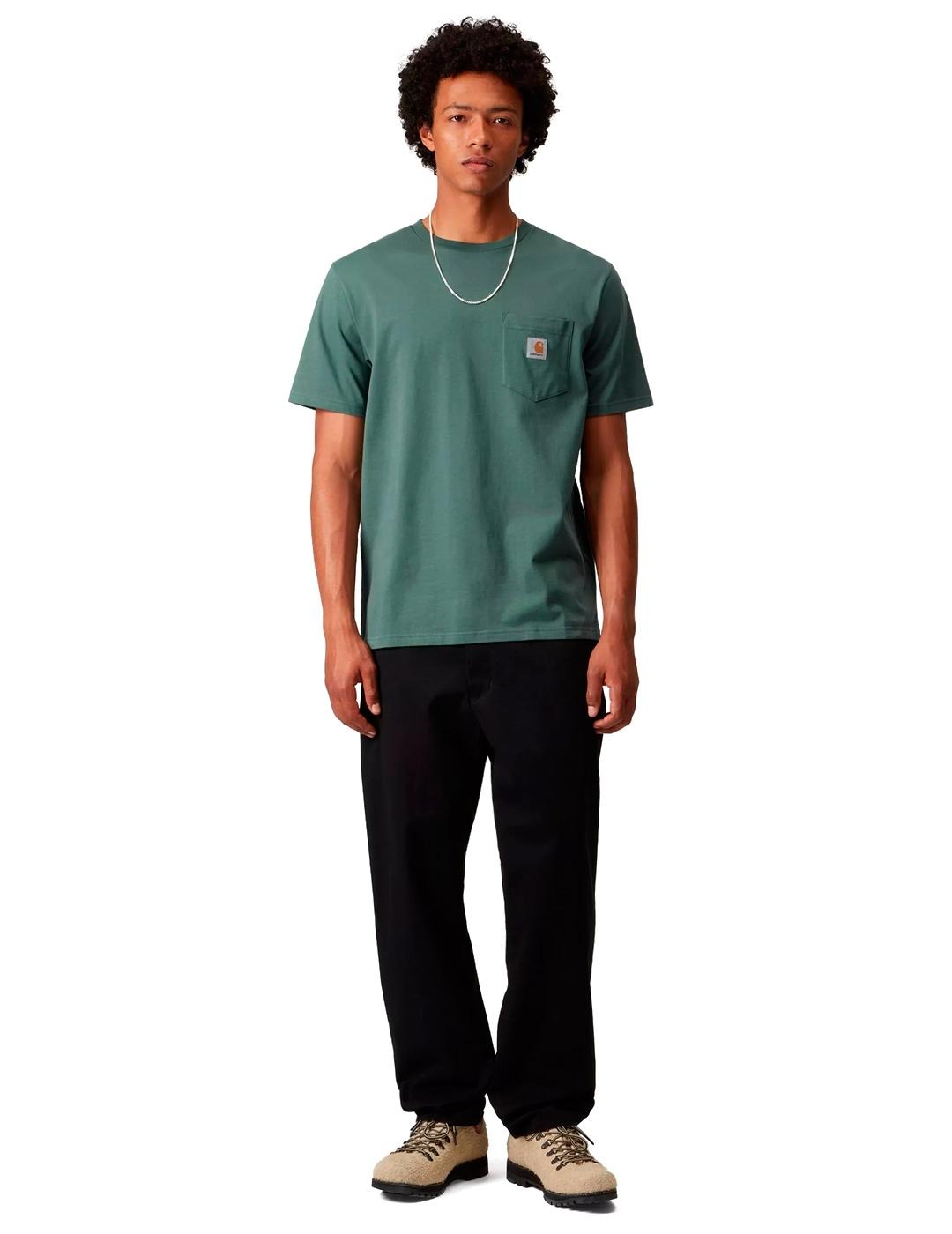 Carhartt S/S Pocket Camiseta Hombre Verde