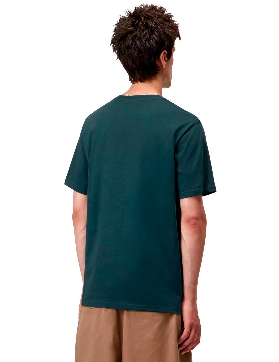 Carhartt S/S Pocket Camiseta Hombre Azul Turquesa