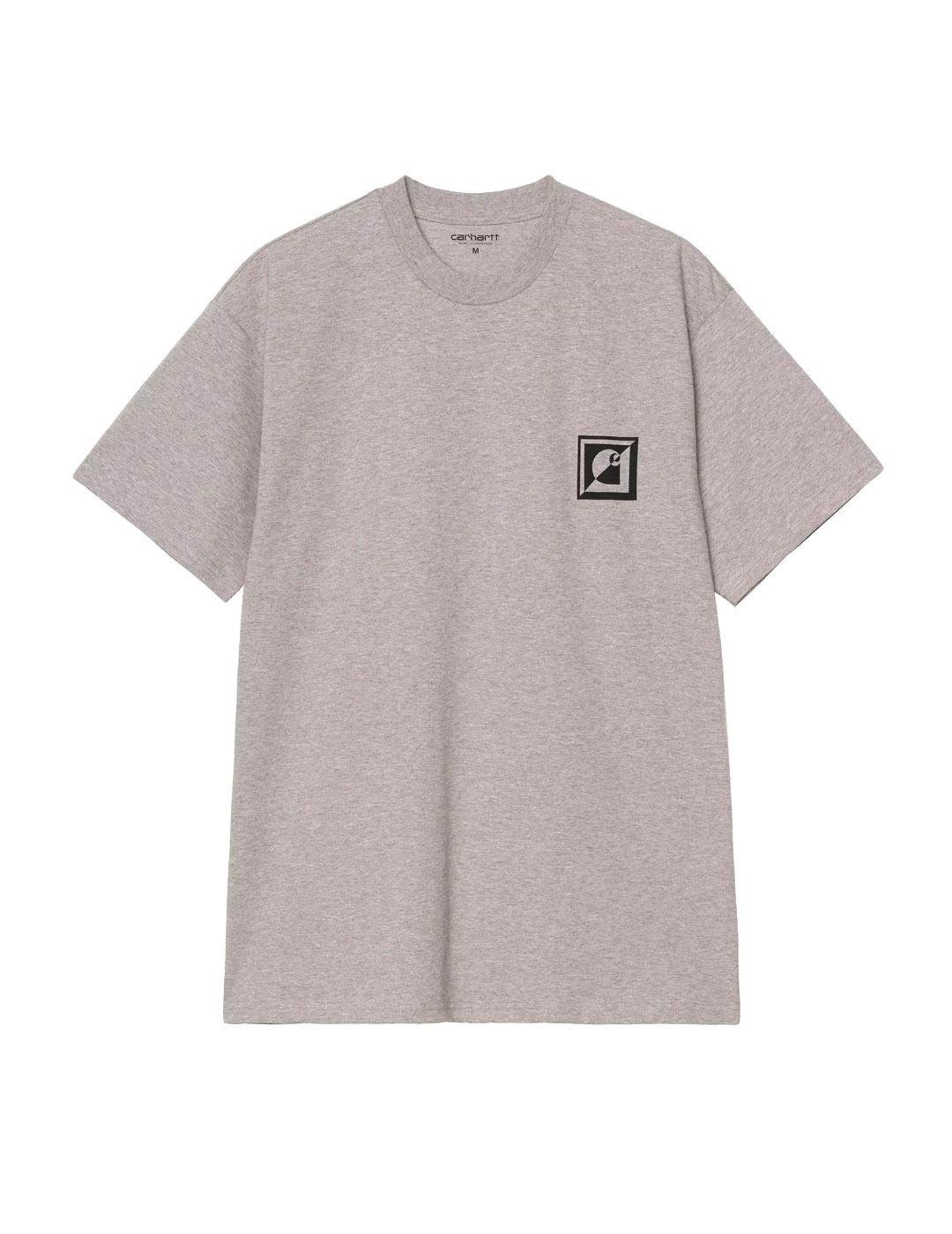 Carhartt S/S C Logo Archive Camiseta Hombre Gris