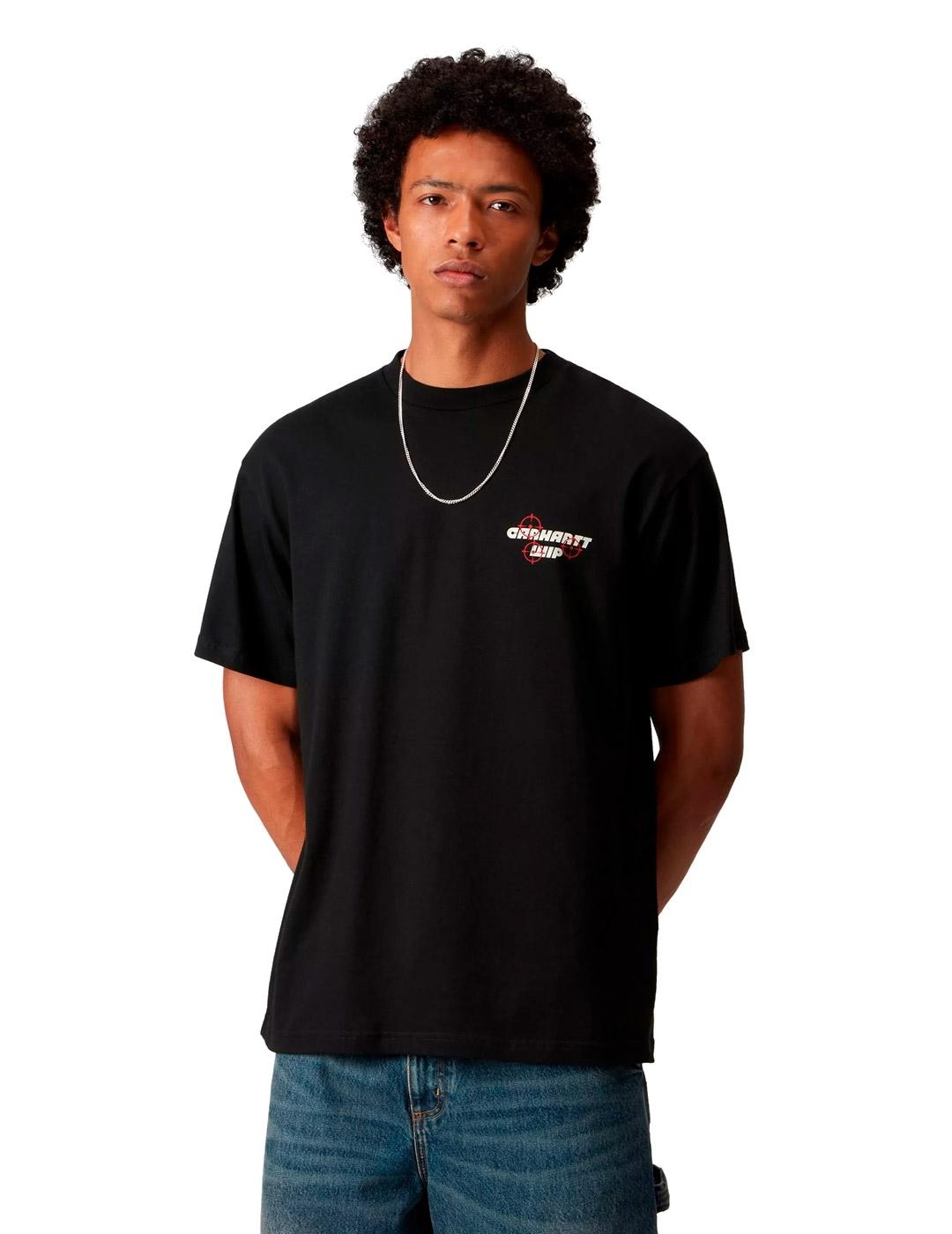 Carhartt S/S Wiptopia Camiseta Gráfico Hombre Negra