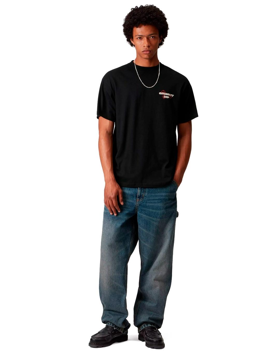 Carhartt S/S Wiptopia Camiseta Gráfico Hombre Negra