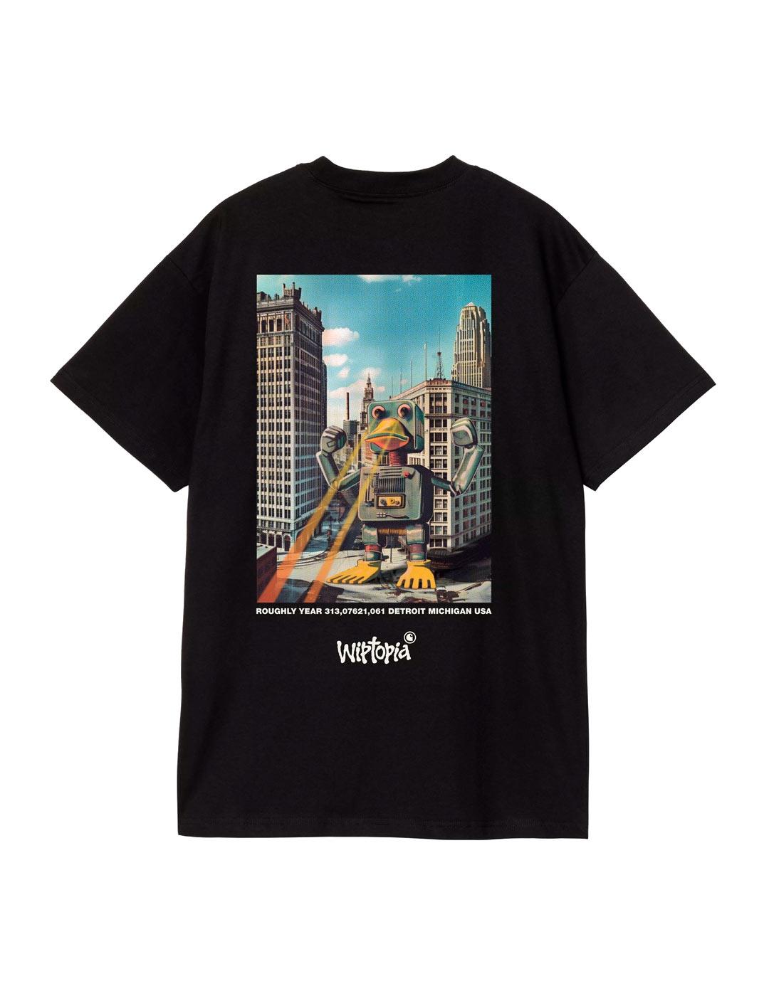 Carhartt S/S Wiptopia Camiseta Gráfico Hombre Negra