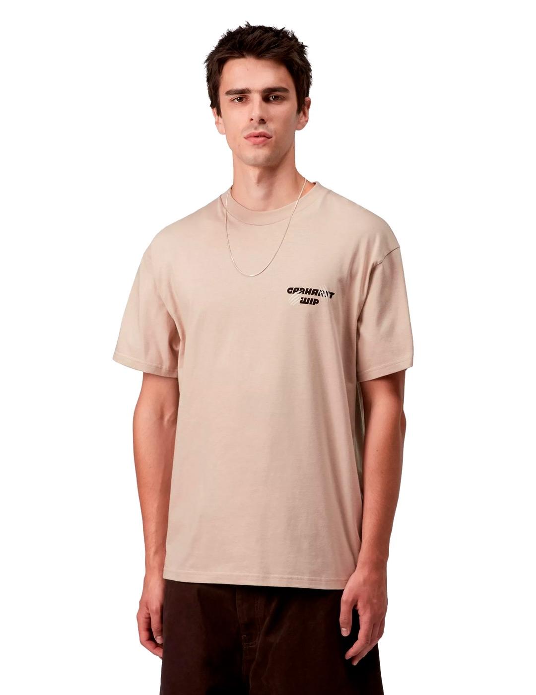 Carhartt S/S Wiptopia Camiseta Gráfico Hombre Beige