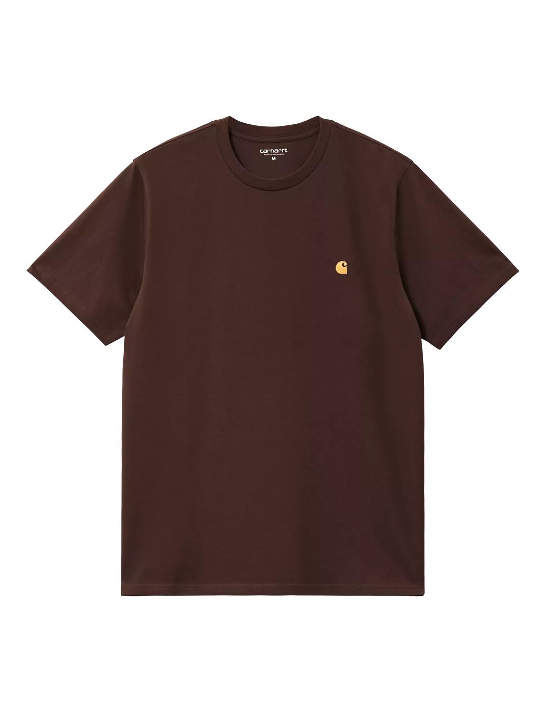 Carhartt S/S Chase T-Shirt Camiseta Hombre Marrón