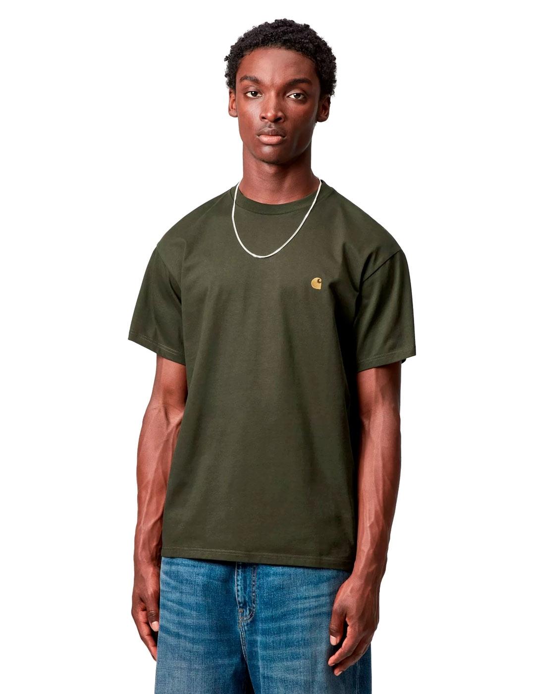 Carhartt S/S Chase T-Shirt Camiseta Hombre Verde