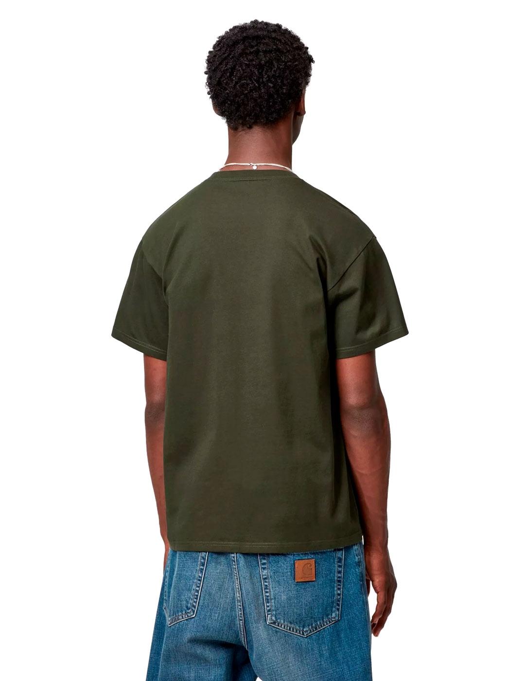Carhartt S/S Chase T-Shirt Camiseta Hombre Verde