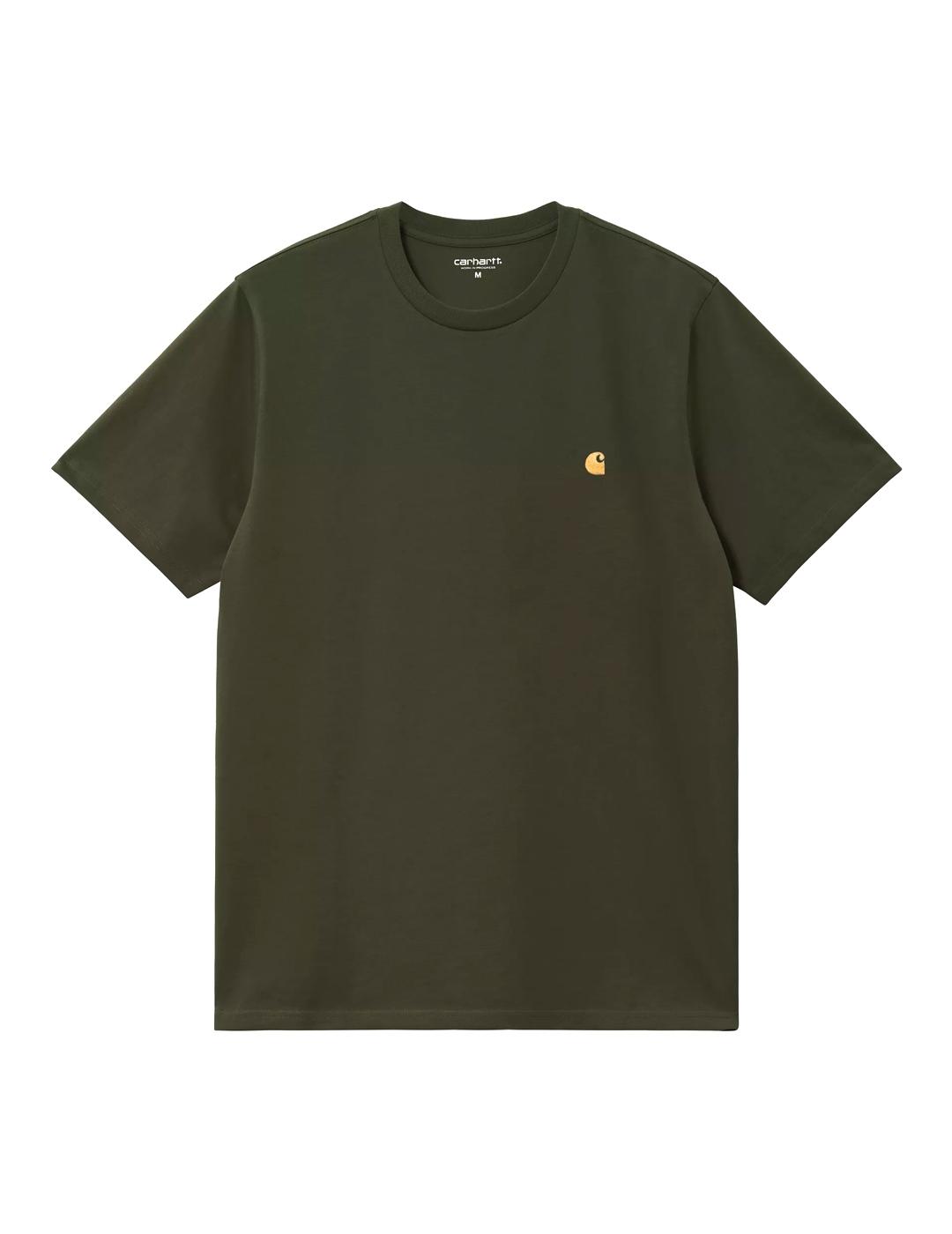 Carhartt S/S Chase T-Shirt Camiseta Hombre Verde