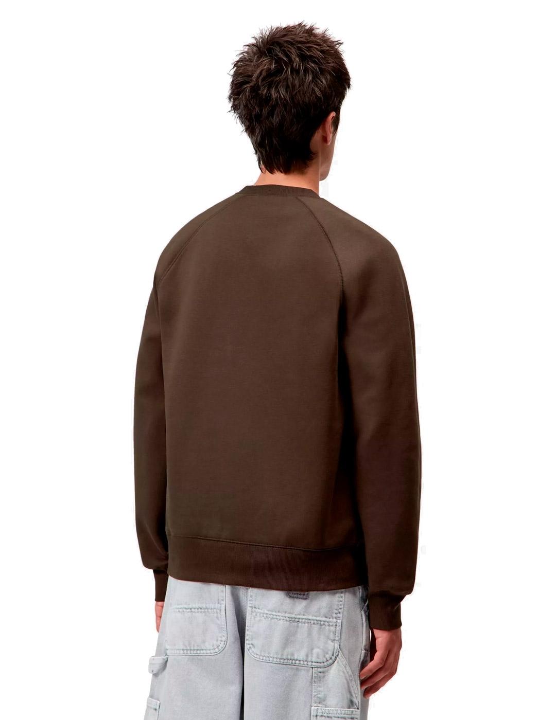 Carhartt Chase Sweat Sudadera Hombre Marrón