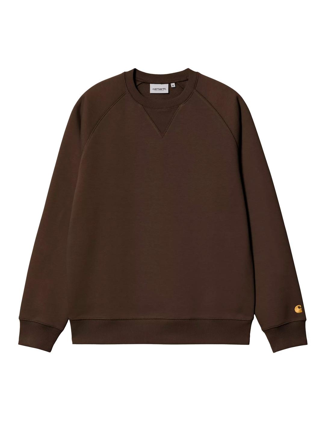 Carhartt Chase Sweat Sudadera Hombre Marrón