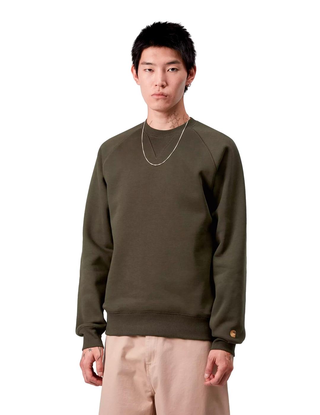 Carhartt Chase Sweat Sudadera Hombre Verde Militar