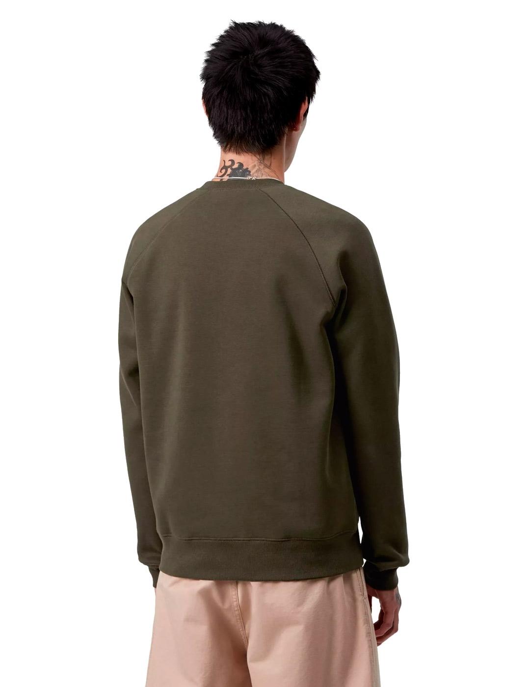 Carhartt Chase Sweat Sudadera Hombre Verde Militar
