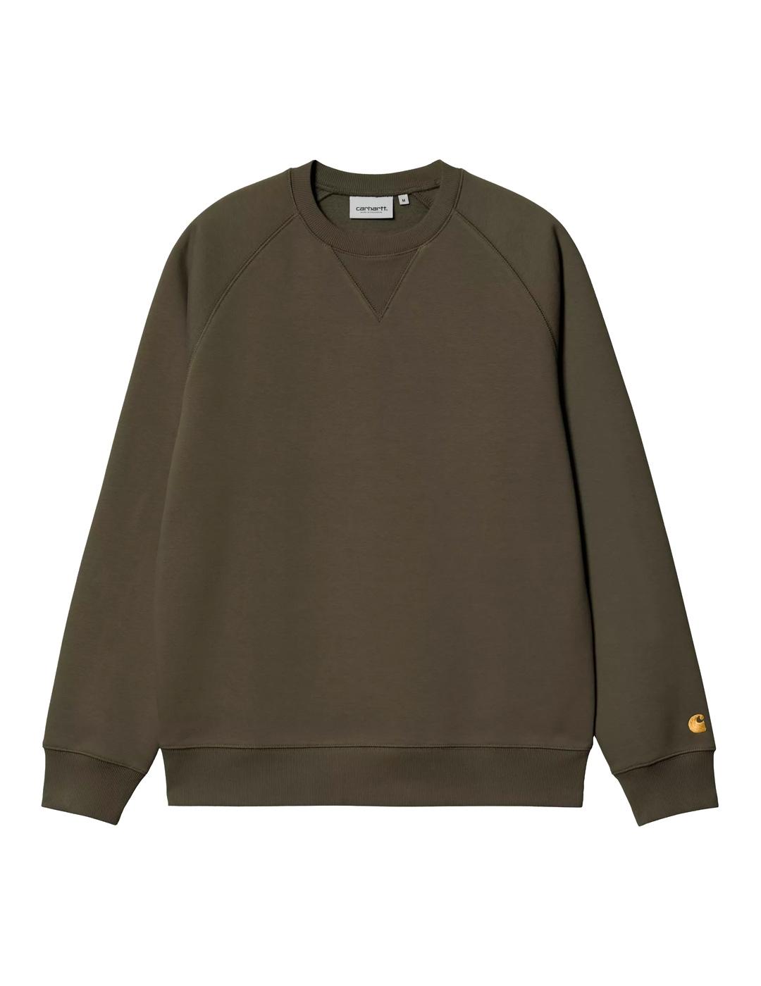 Carhartt Chase Sweat Sudadera Hombre Verde Militar